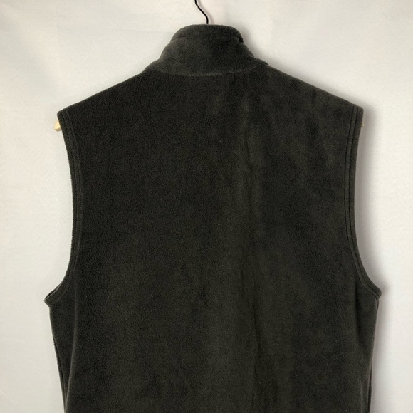 Columbia Gray & Tan Full Zip Fleece Vest M - Picture 6 of 7
